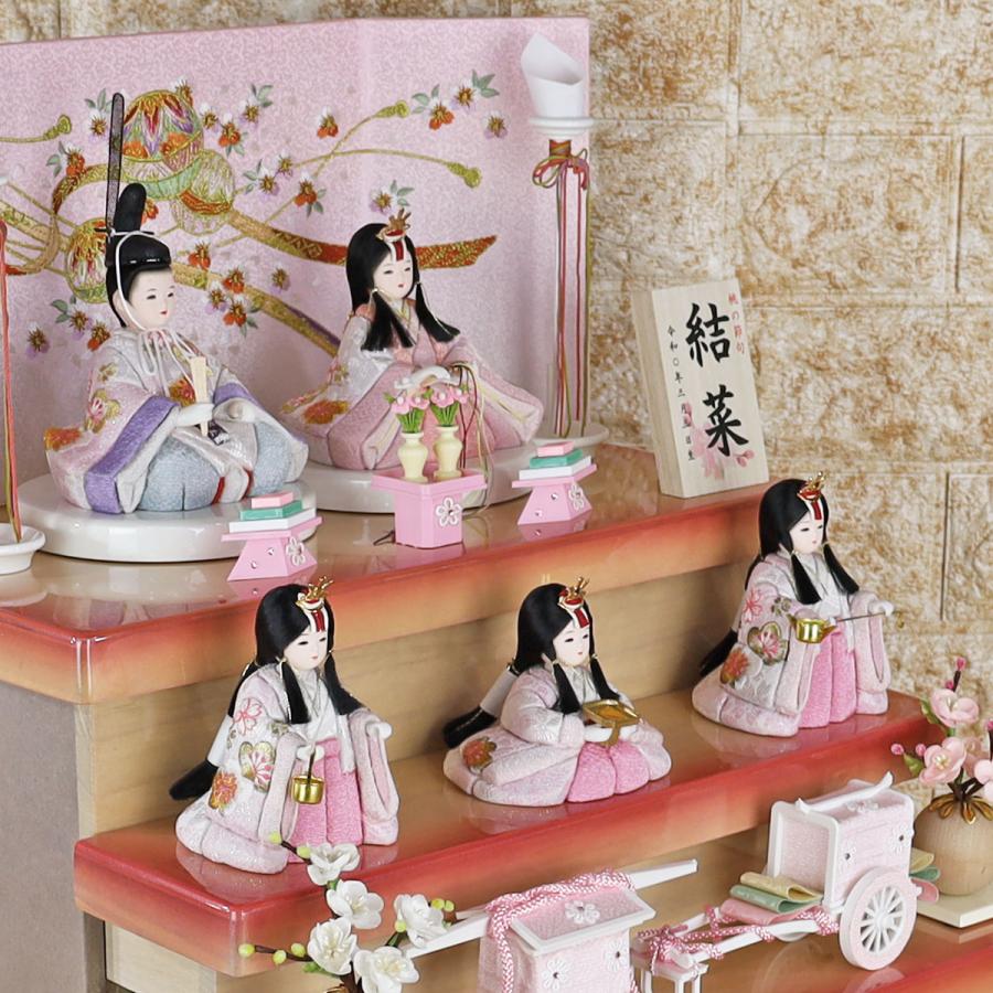 雛人形 木目込み コンパクト おしゃれ インテリア (木目込み雛 桜結
