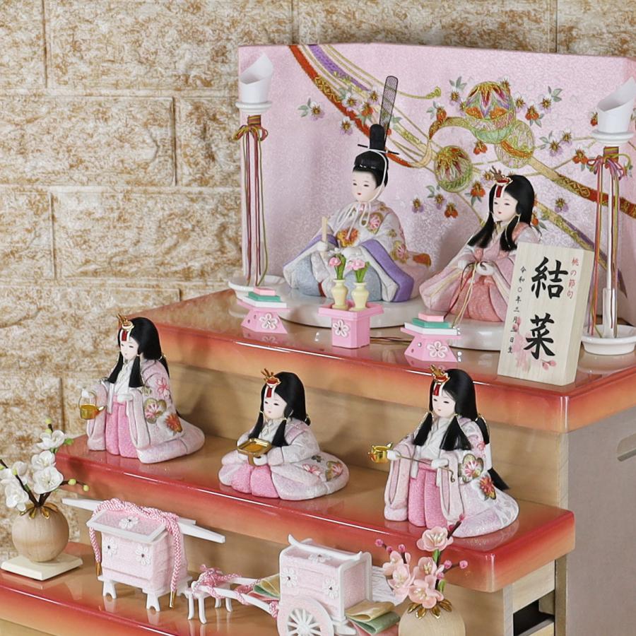 雛人形 木目込み コンパクト おしゃれ インテリア (木目込み雛 桜結