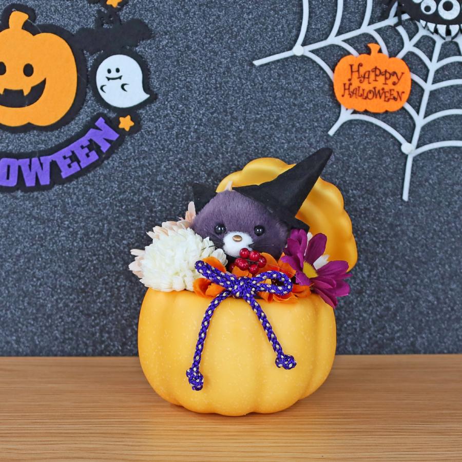ハロウィン 置物 飾り (ハロウィン パンプキン キャット HW2400-567