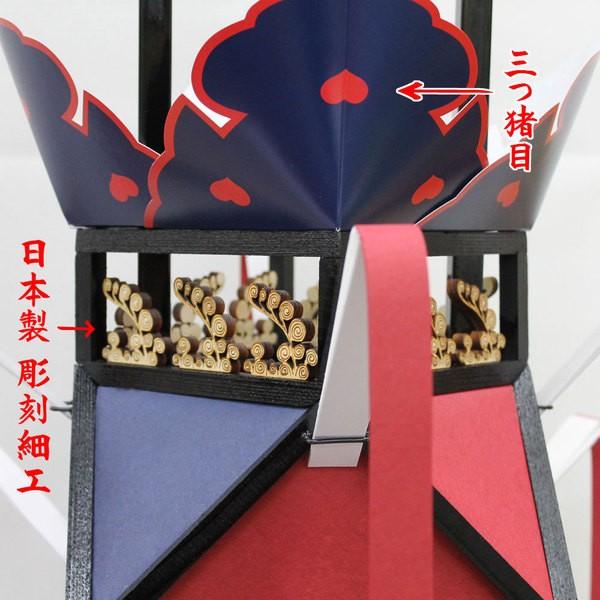 切子灯籠 彫刻入り 東本願寺切子【大谷派】手染和紙切子灯篭 リモコン