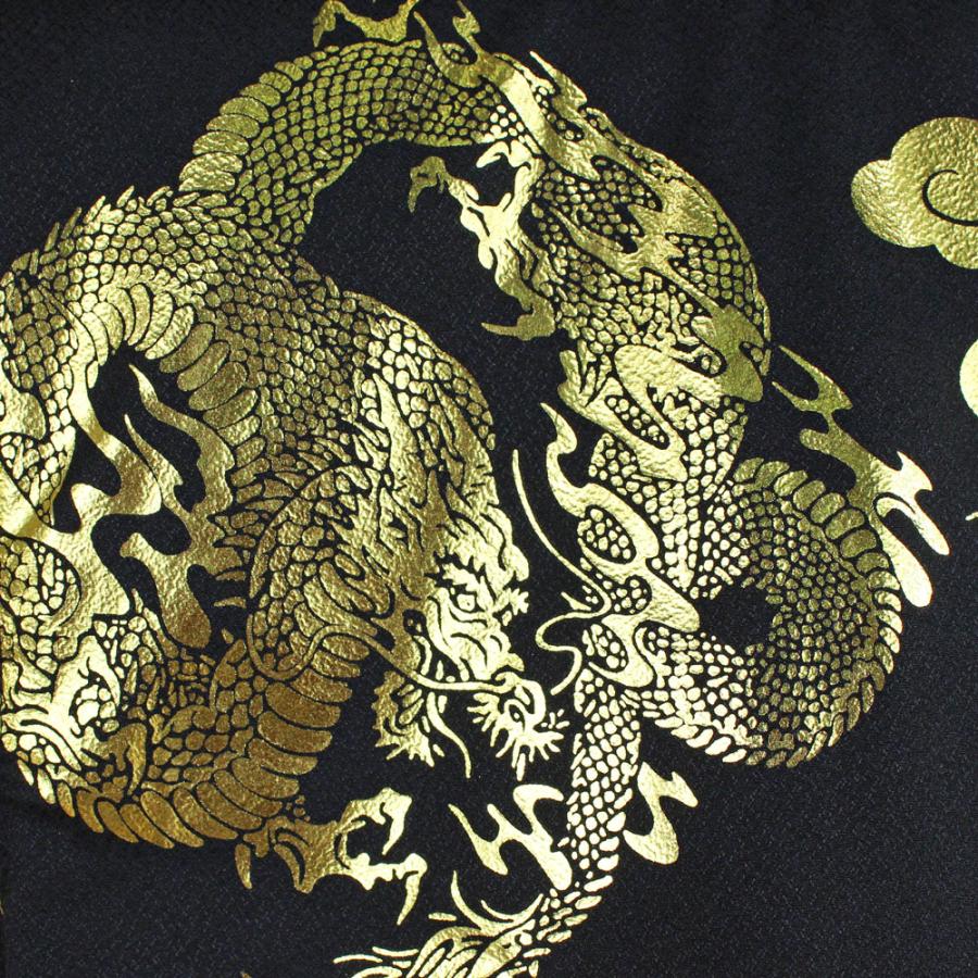 端午の節句五月人形 金箔刺繍 　高さ約85cm 初節句 陣羽織 端午の節句 お名前はち巻き付き(金箔龍陣羽織)スタンド