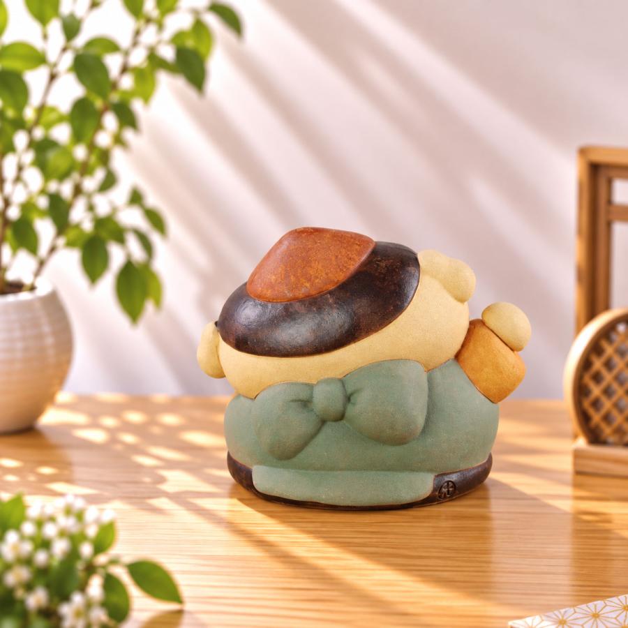 七福神 置物 日本製陶器 常滑焼 (いっひっひ恵比寿 1200) 福の神 商売