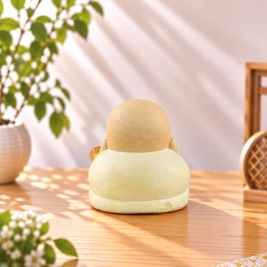 七福神 置物 日本製陶器 常滑焼 (にこにこ福録寿 1206) 福の神 商売繁