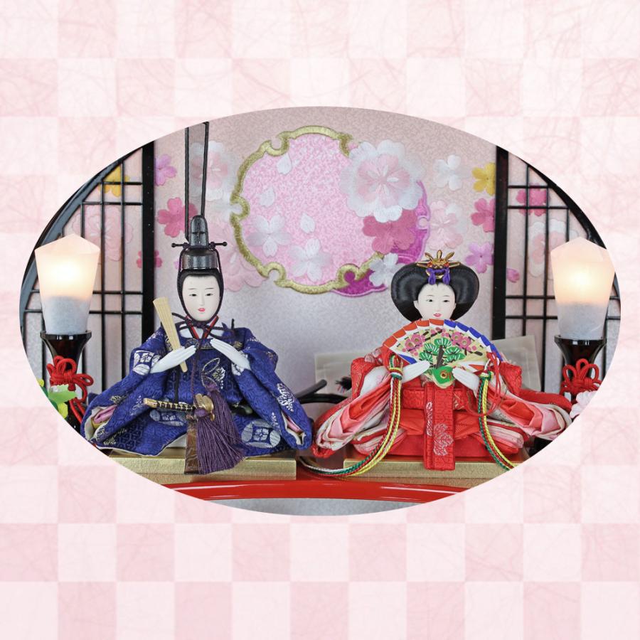 雛人形 ケース飾り コンパクト 日本製 (黒塗り アクリル 円形 五 雛人形 ケース飾り コンパクト 日本製 (黒塗り アクリル 円形 五