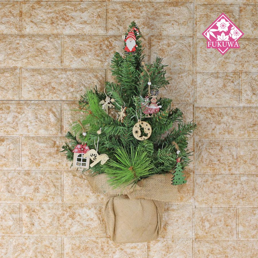 クリスマスツリー 壁掛け (ウォールデコツリー ポットミニ R7-625