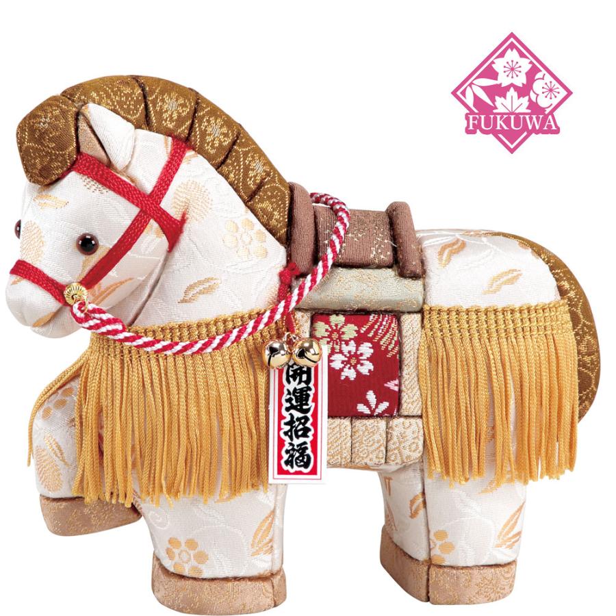 木目込み 人形 干支 キット 午 うま (NO.2 金らん 西陣織正絹) 型紙 布