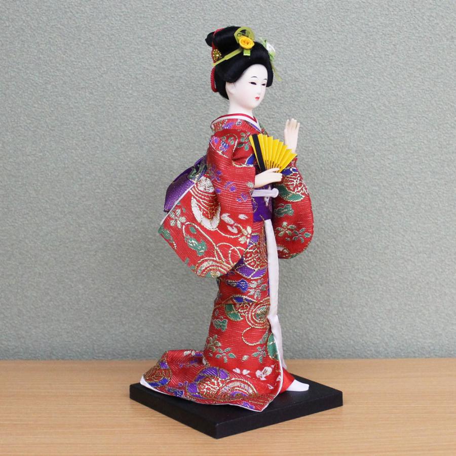 日本人形 ( 舞踊 舞妓 赤金ちらし ) SP-1676A-539 24センチ 日本のお