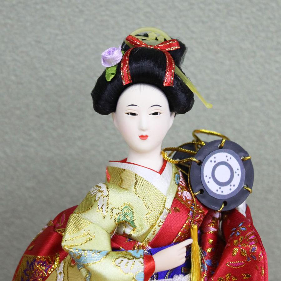 日本人形 ( 舞踊 舞妓 黄片袖 )  SP-1676C-540 24センチ 日本のお土産｜fukuwa｜02