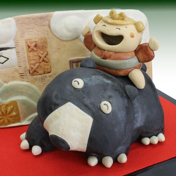 お富さんとおかめの焼き物／陶器製・常滑焼。瑞陶園。【高さ／30センチ程の置物】。 お富さんとおかめの焼き物／陶器製・常滑焼。瑞陶園。【高さ／