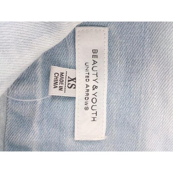 ◇ BEAUTY&YOUTH UNITED ARROWS 長袖 デニム シャツ XS インディゴ