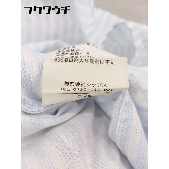 UN3D. ストライプ柄 長袖シャツ サイズ38 ◇ SHIPS シップス ストライプ 長袖 クレリック シャツ サイズ38