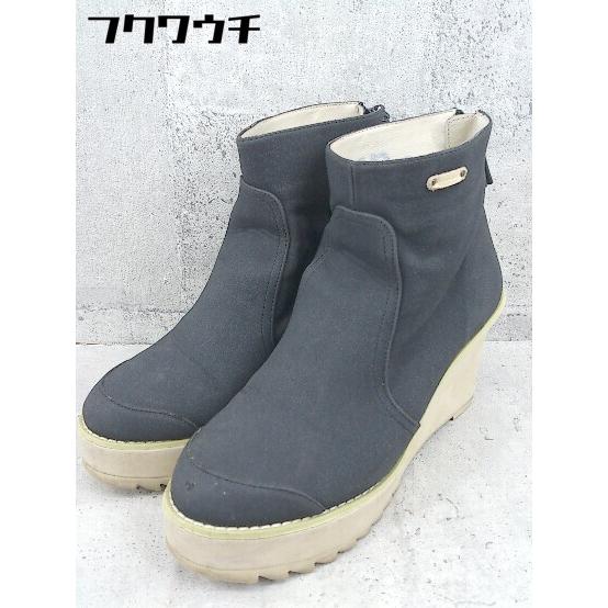 □ mercibeaucoup メルシーボークー バックジップ ショート ブーツ 