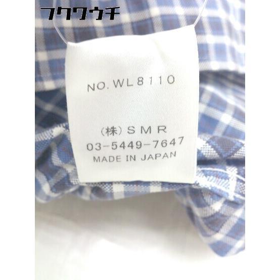 ◇ maker's shirt 鎌倉 チェック 長袖 シャツ サイズ7 ネイビー ホワイト レディース｜fukuwauchi-player｜08