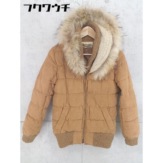 □ ◎ Another Edition UNITED ARROWS ラクーンファー付き 長袖 ジップ 