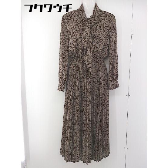 ◇ MOUSSY マウジー 豹柄 レオパード 長袖 ロング ワンピース サイズ1  