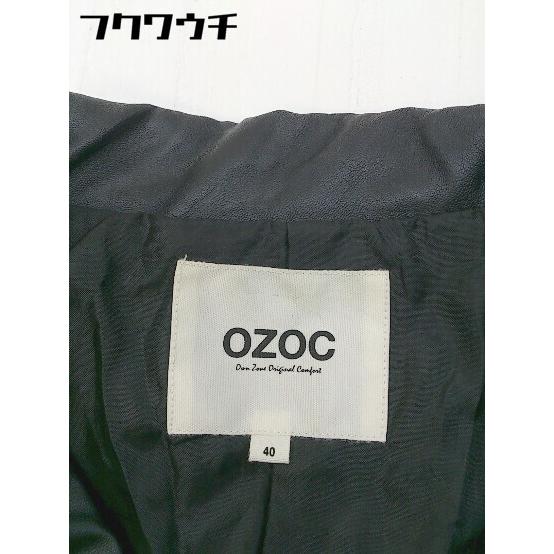 ◇ OZOC オゾック 長袖 ジャケット サイズ40 ブラック レディース