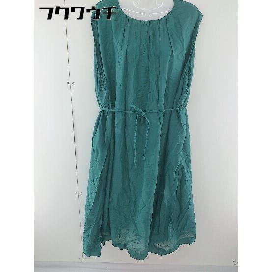 ◇ ◎ Wordtrobe ワードトローブ ノースリーブ 膝下丈 ワンピース サイズF グリーン レディース | 