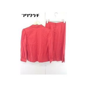 ◇ MISS CARVEN カルヴェン 膝下丈 セットアップ 上下 サイズ9 レッド 