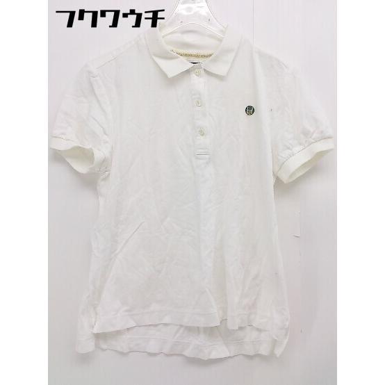 ◇ HOLLYWOODGOLF ハリウッドゴルフ ワンポイントロゴ 半袖 ポロシャツ サイズM ホワイト レディース