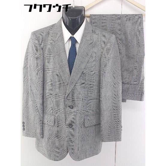 【美品】オンリー×REDA　パンツスーツ　グレー　チェック　背抜き　L相当 uktsc_at4901j1-gd