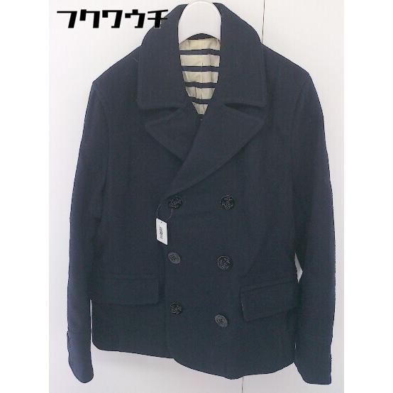 □ tk TAKEO KIKUCHI タケオキクチ Pコート サイズ2 ネイビー メンズ