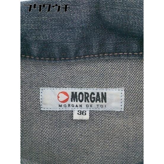 ◇ MORGAN モルガン 長袖 デニム ジャケット Gジャン サイズ36 インディゴ レディース｜fukuwauchi-player｜04