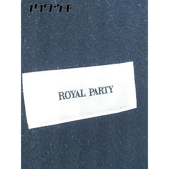 ■ ◎ ROYAL PARTY ロイヤルパーティー 長袖 ロングコート サイズF ブラック レディース｜fukuwauchi-player｜06