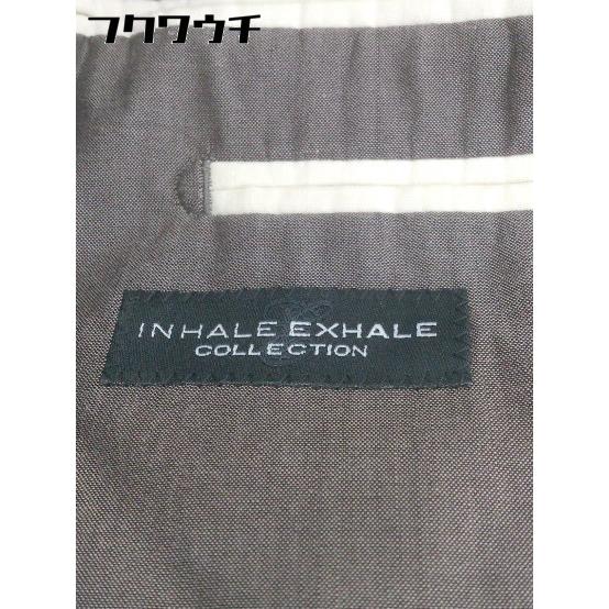 ■ INHALE EXHALE 背抜き 2B ロールアップ シングル スーツ セットアップ 上下 サイズ38 ブラウン系 メンズ｜fukuwauchi-player｜04