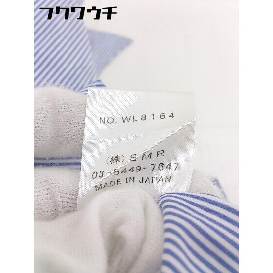 ◇ ◎ maker's shirt 鎌倉 ストライプ 長袖 シャツ サイズ9 ホワイト ブルー レディース｜fukuwauchi-player｜06