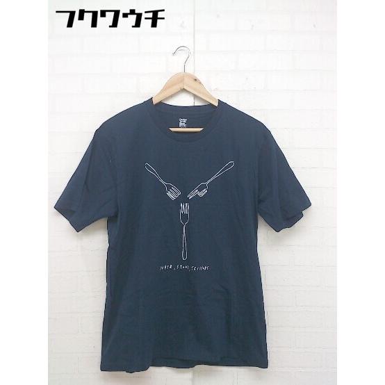 ◇ Design Tshirts Store graniph デザインティーシャツストアグラニフ 半袖 Tシャツ カットソー サイズM ネイビー メンズ｜fukuwauchi-player