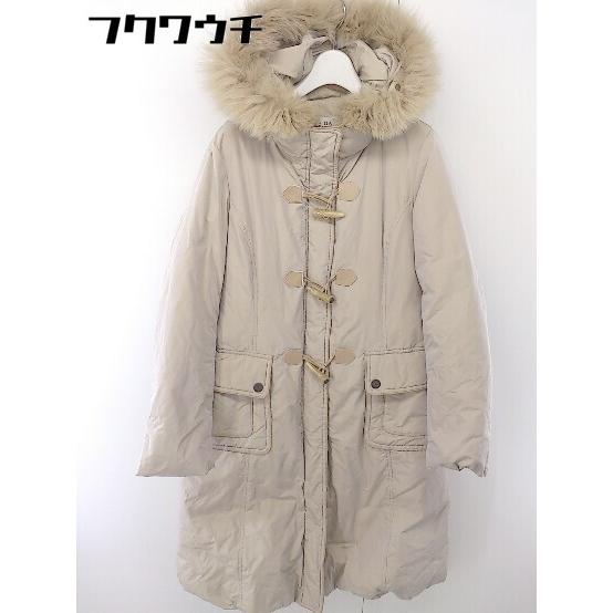 SCAPA/ロングダウンコート/ベージュ色 新色追加／洗える／撥水加工】シレータフタ ロング ダウンコート