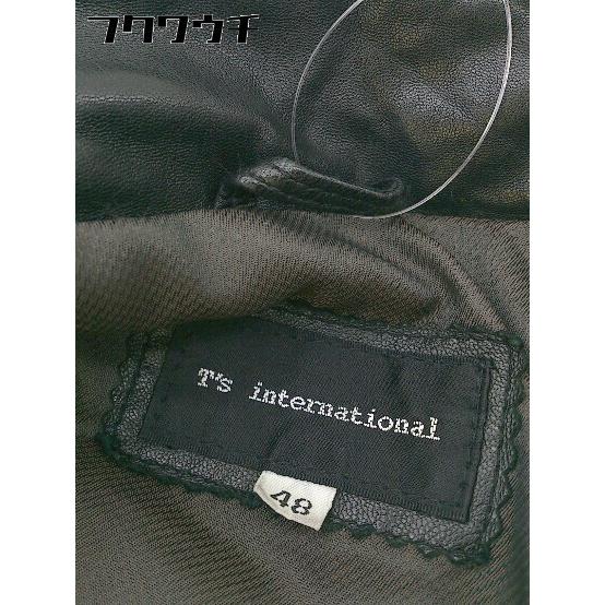 ◇ T's INTERNATIONAL 羊革 シープスキン 長袖 レザー