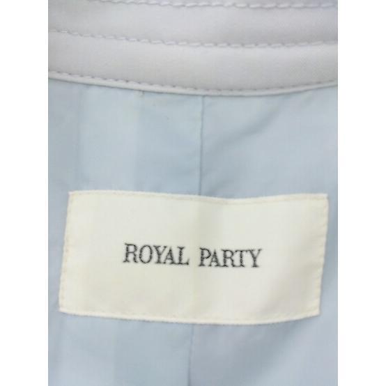 ◇ ◎ ROYAL PARTY ロイヤルパーティー ベルト付 長袖 トレンチ コート サイズ2 グレー レディース｜fukuwauchi-player｜06