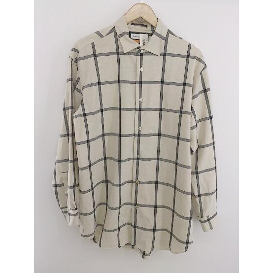 ◇ MAISON SPECIAL メゾン スペシャル チェック 長袖 シャツ サイズ48 