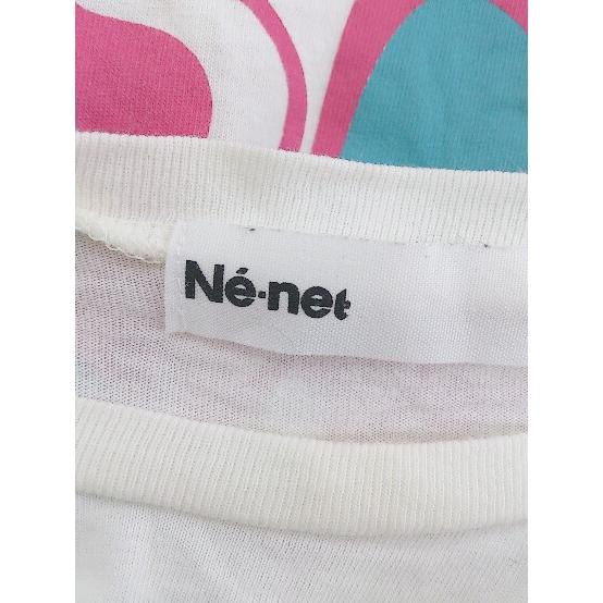 ◇ Ne-net ネ ネット プリント 半袖 Tシャツ カットソー サイズ3 アイボリー ピンク系 レディース P｜fukuwauchi-player｜04