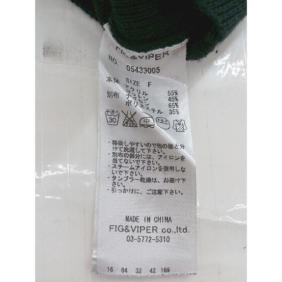 ◇ FIG&VIPER 切り替え 装飾 長袖 ニット セーター サイズF ブラック ゴールド レディース P｜fukuwauchi-player｜05