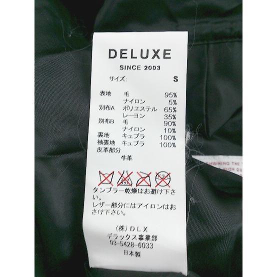 ◇ DELUXE デラックス 長袖 コート サイズS ネイビー ブラック メンズ P｜fukuwauchi-player｜05