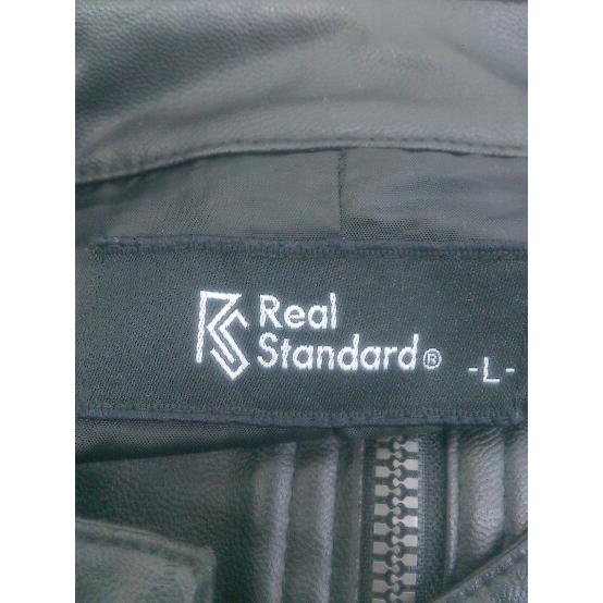 ◇ Real Standard リアルスタンダード フェイクレザー 長袖 ライダース 
