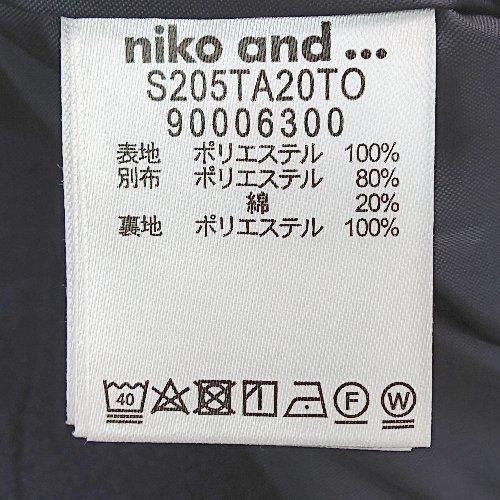 ◇ niko and… フロントボタン ポケット あったかい 秋冬 長袖 ブルゾン コート サイズ3 ネイビー レディース E｜fukuwauchi-player｜06