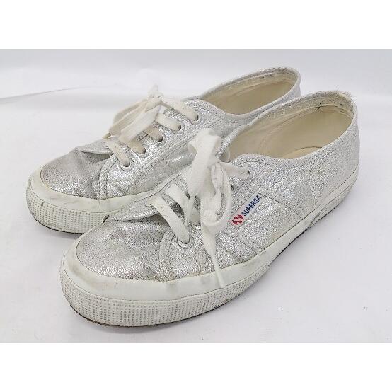 ◇ SUPERGA スペルガ ラメ スニーカー シューズ サイズ38 シルバー系