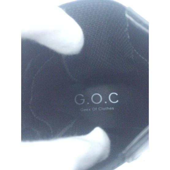 ◇ G.O.C ジーオーシー スクエアトゥ サイドゴア ショート ブーツ サイズS(25.0〜25.5cm相当) ブラック メンズ E｜fukuwauchi-player｜05