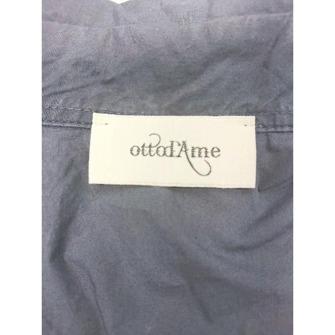 ◇ ◎ ottod'Ame 大人女子 シンプル イタリア製 半袖 膝下丈 ワンピース サイズD 34 F 36 USA 4 ネイビー レディース P｜fukuwauchi-player｜03