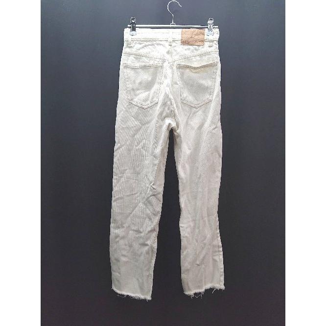◇ ZARA ザラ パッチ ブランドロゴ 切りっぱなし ボタンフライ ◇ ZARA ザラ パッチ ブランドロゴ 切りっぱなし ボタンフライ