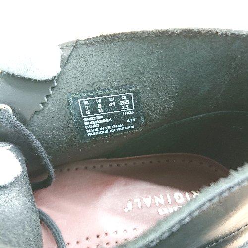 ■ ● 美品● ClarksOriginals デザートデザイン シンプル ミドル ブーツ サイズ25.5 ブラック メンズ E｜fukuwauchi-player｜09