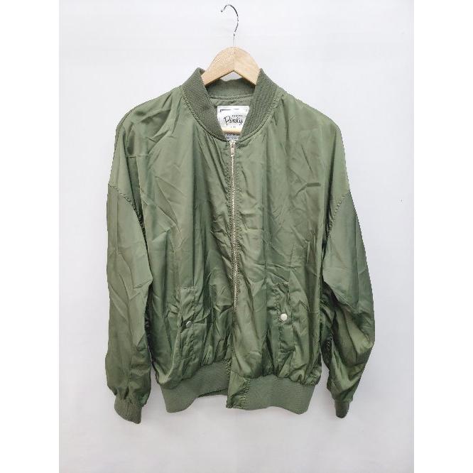 ◇ AS KNOW AS アズノゥアズ ジップアップ シンプル 長袖 MA-1