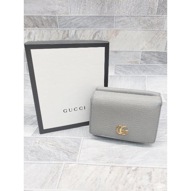 Gucci マーモントグレー 二つ折り財布