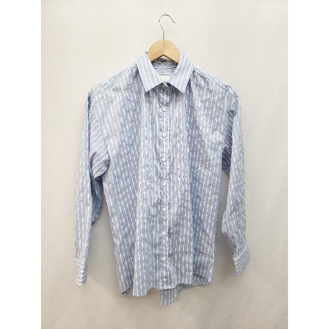 ◇ MACHATT マチャット 長袖 シャツ ブルー ホワイト系 レディース P  