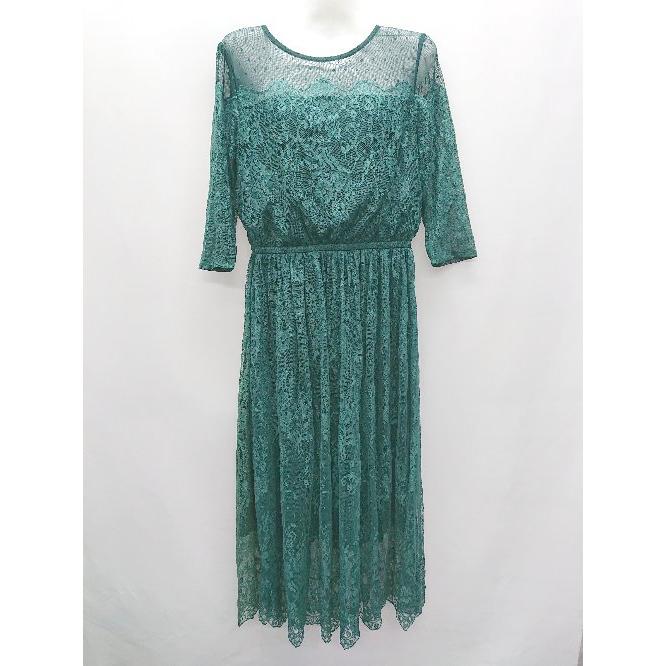 ◇ Je super ジュシュペール 総レース フォーマル 七分袖 膝下丈  