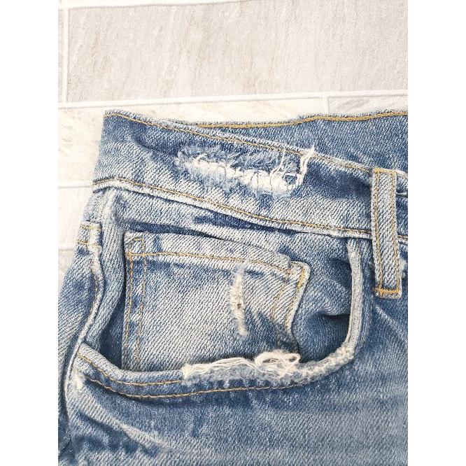 ◇ ZARA ザラ ボタンフライ ダメージ加工 デニム ジーンズ ◇ ZARA ザラ ボタンフライ ダメージ加工 デニム ジーンズ