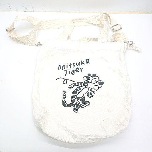 ◇ Onitsuka Tiger オニツカタイガー イラスト刺繍 ショルダーバッグ 